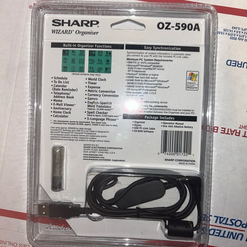 SHARP Wizard Organizer OZ-590 8 mb Memory -  NEW Factory Sealed